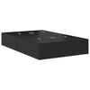 vidaXL Storage Bed Frame with Drawer Black Oak 120 cm Engineered Wood