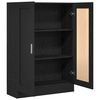 vidaXL Book Cabinet Black Oak 82.5 x 30.5 x 115 cm Engineered Wood