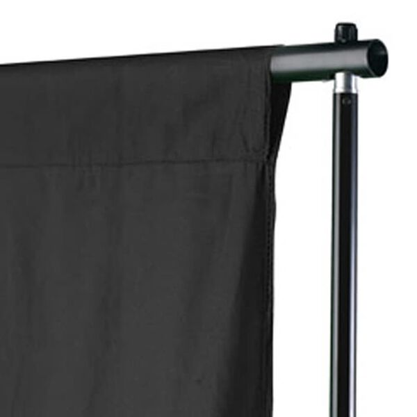 vidaXL Backdrop Cotton without Stand Black 500x300 cm