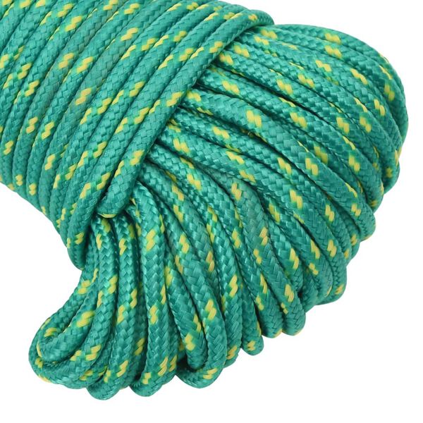 vidaXL Boat Rope Green 4 mm 250 m Polypropylene
