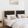 vidaXL Headboard Other Brown and black 150 cm Solid pine wood
