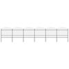 vidaXL Garden Fence with Spear Top Steel 1070x175 cm Black