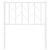 vidaXL Metal Replace Headboard White 75 cm