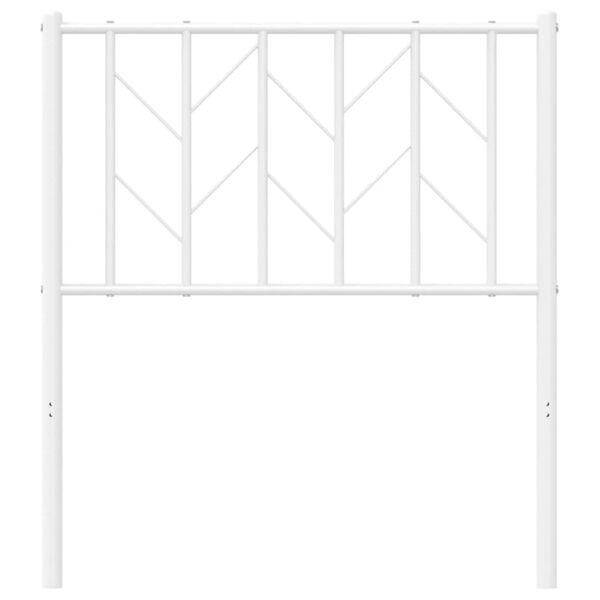 vidaXL Metal Replace Headboard White 75 cm