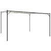 vidaXL Gazebo White 4x4 m 180 g/m&sup2; Fabric and Steel