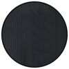 vidaXL Rug Round Black 60 cm Bamboo