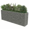 vidaXL Gabion Raised Bed Galvanised Steel 270x50x100 cm