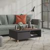 vidaXL Coffee Table Grey 90x60x35 cm Engineered Wood