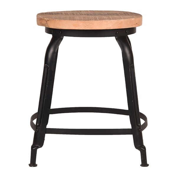 LABEL51 Stool Delhi 37x37x47 cm Black