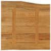 vidaXL Table Top 40x40x2.5 cm Live Edge Solid Wood Mango