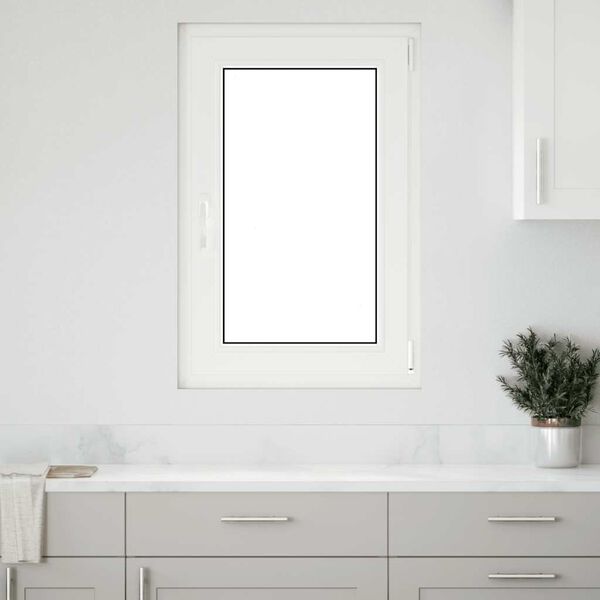 vidaXL Basement Window "RISOR" 60x100 cm Tilt&Turn DIN Right White