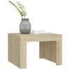 vidaXL Coffee Table Sonoma Oak 50x50x35 cm Engineered Wood
