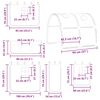 vidaXL Bunk Bed without Mattress with Slide and Curtains Pink 80x200 cm