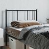 vidaXL Metal Replace Headboard Black 80 cm