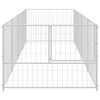 vidaXL Dog Kennel Silver 4 m&sup2; Steel