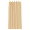 vidaXL Voile Curtains with Loops 2 pcs Sand 140x225 cm