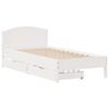 vidaXL Bed Frame without Mattress White 90x200 cm Solid Wood Pine