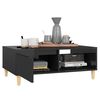 vidaXL Coffee Table High Gloss Black 90x60x35 cm Engineered Wood
