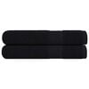 vidaXL Towels "FROGN" 2 pcs Black 100x200 cm 360 gsm