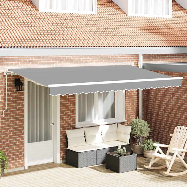 vidaXL Awning Frame White 4 x 2 m Metal