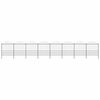 vidaXL Garden Fence with Spear Top Steel 1426x200 cm Black