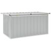 vidaXL Garden Storage Box Grey 129x67x65 cm