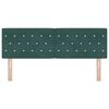 vidaXL Headboard with Headboard Dark Green 160 cm Faux Leather