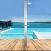vidaXL Outdoor Shower Brushed Stainless Steel 210 cm
