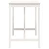 vidaXL Bar Table White 140x80x110 cm Solid Wood Pine