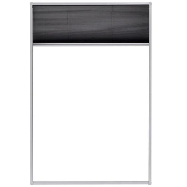 vidaXL Plisse Insect Screen for Windows Aluminium 80x120 cm