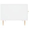 vidaXL Coffee Table White 50x50x40 cm Engineered Wood