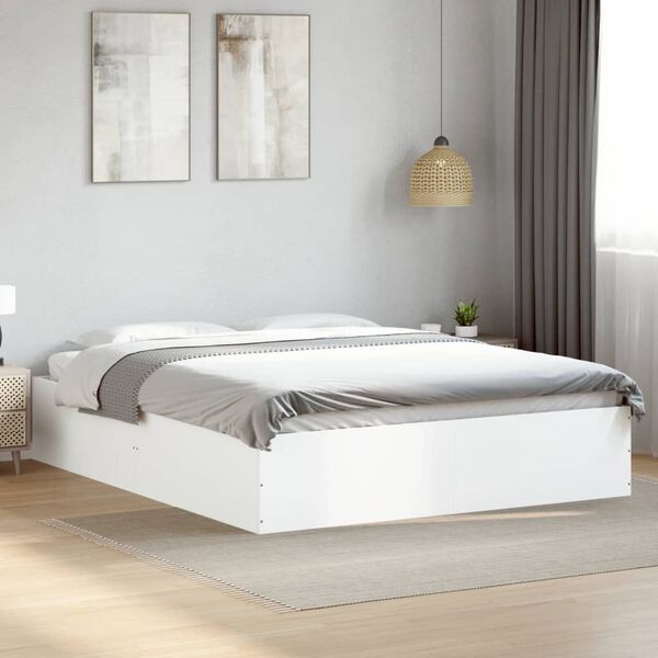 vidaXL Bed Frame without Mattress White 160x200 cm