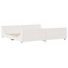 vidaXL Bed Frame without Mattress White 180x200 cm Super King Solid Wood Pine
