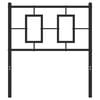 vidaXL Metal Replace Headboard Black 75 cm