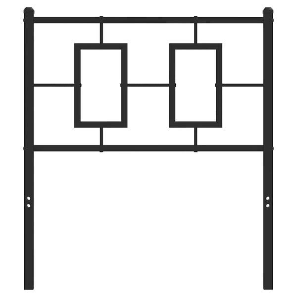 vidaXL Metal Replace Headboard Black 75 cm