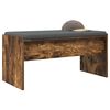 vidaXL Hall Bench with Cushion Smoked Oak 83 x 38 x 40 cm