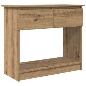 vidaXL Console Table with Drawers Artisan Oak 85.5x38.5x74.5 cm