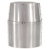 vidaXL Medieval Crusader Knight Helmet Replica LARP Silver Steel