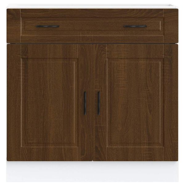 vidaXL Kitchen Base Cabinet&nbsp;Porto Brown Oak Engineered Wood