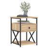 vidaXL Bedside Cabinet Sonoma Oak 40x42x55 cm Engineered Wood