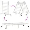 vidaXL Bed Frame without Mattress Foldable White 80x200 cm Steel