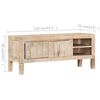 vidaXL TV Cabinet 110x35x46 cm Solid Mango Wood