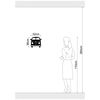 Homemania Wall Decoration Mini Van 32x36 cm Steel Black