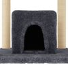vidaXL Cat Tree with Sisal Scratching Posts Dark Grey 154 cm