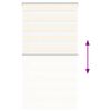vidaXL Zebra Blind Marble Beige 75x150 cm Fabric Width 70.9 cm Polyester