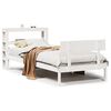 vidaXL Bed Frame without Mattress White 90x190 cm Single Solid Wood Pine