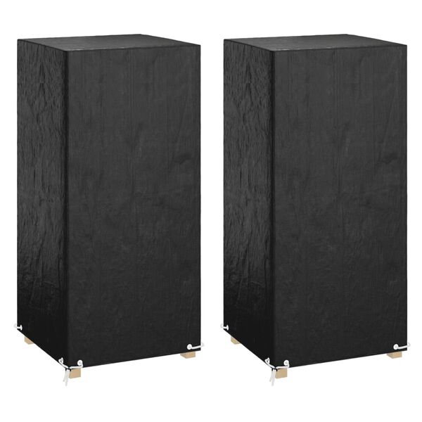 vidaXL Garden Chair Covers 2 pcs 8 Eyelets 75x70x140 cm Polyethylene