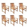 vidaXL 7 Piece Outdoor Dining Set Solid Acacia Wood
