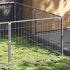 vidaXL Dog Kennel Silver 18 m&sup2; Steel