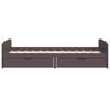 vidaXL Bed Frame without Mattress Dark Brown Solid Wood Pine 90x200 cm